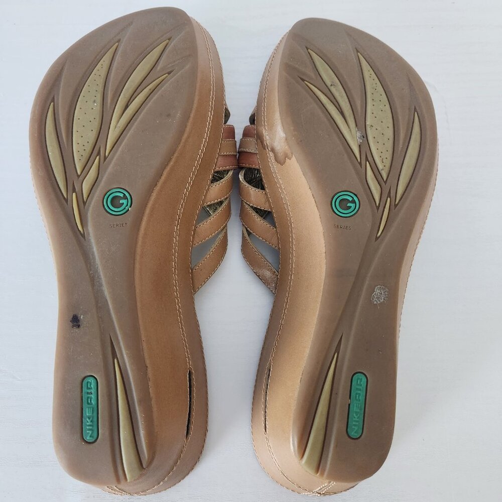 Cole Haan G Series Women’s Tan Leather Buckle Sandals Shoes Size 9B - Picture 3 of 7